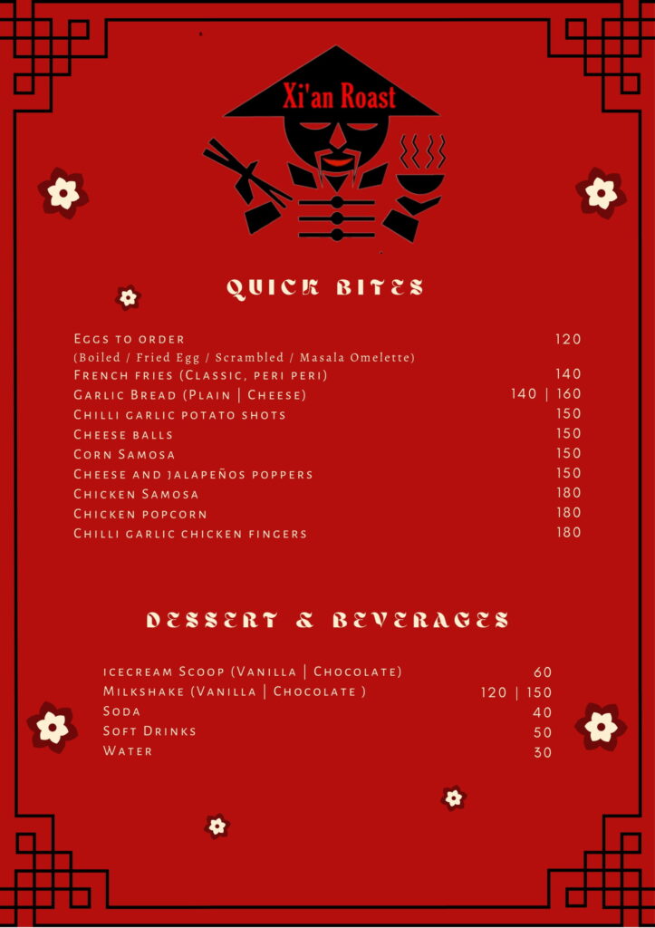 SangamINN Menu 3